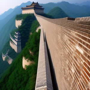 استفاده از سنگ بازالت در دیوار چین