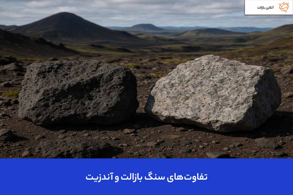 تفاوت های سنگ بازالت و آندزیت