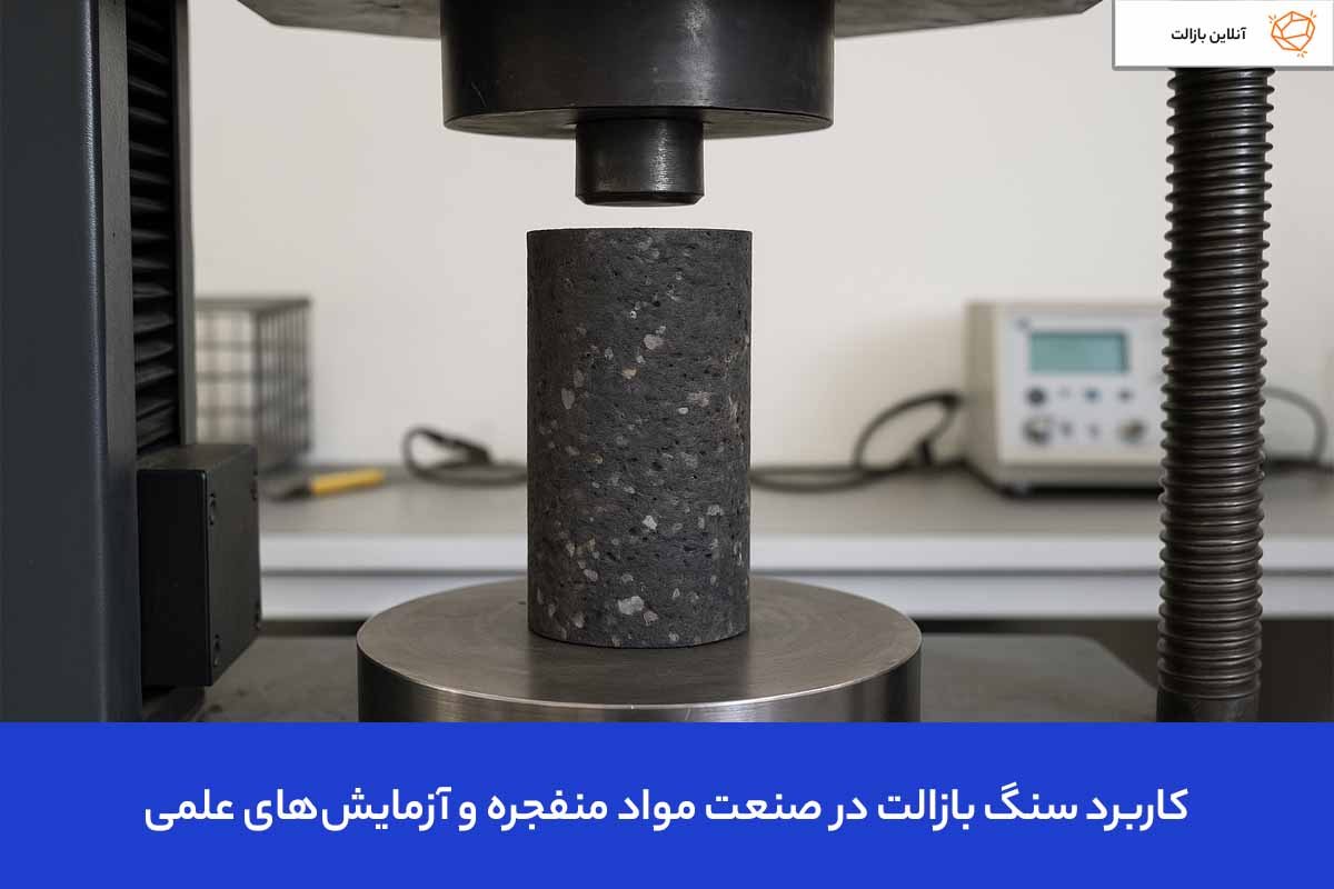 کاربرد سنگ بازالت در صنعت مواد منفجره و آزمایش‌های علمی