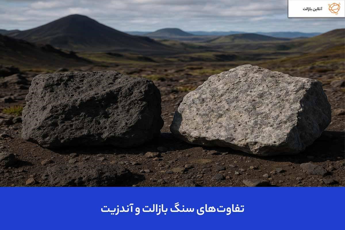 تفاوت سنگ آندزیت و بازالت